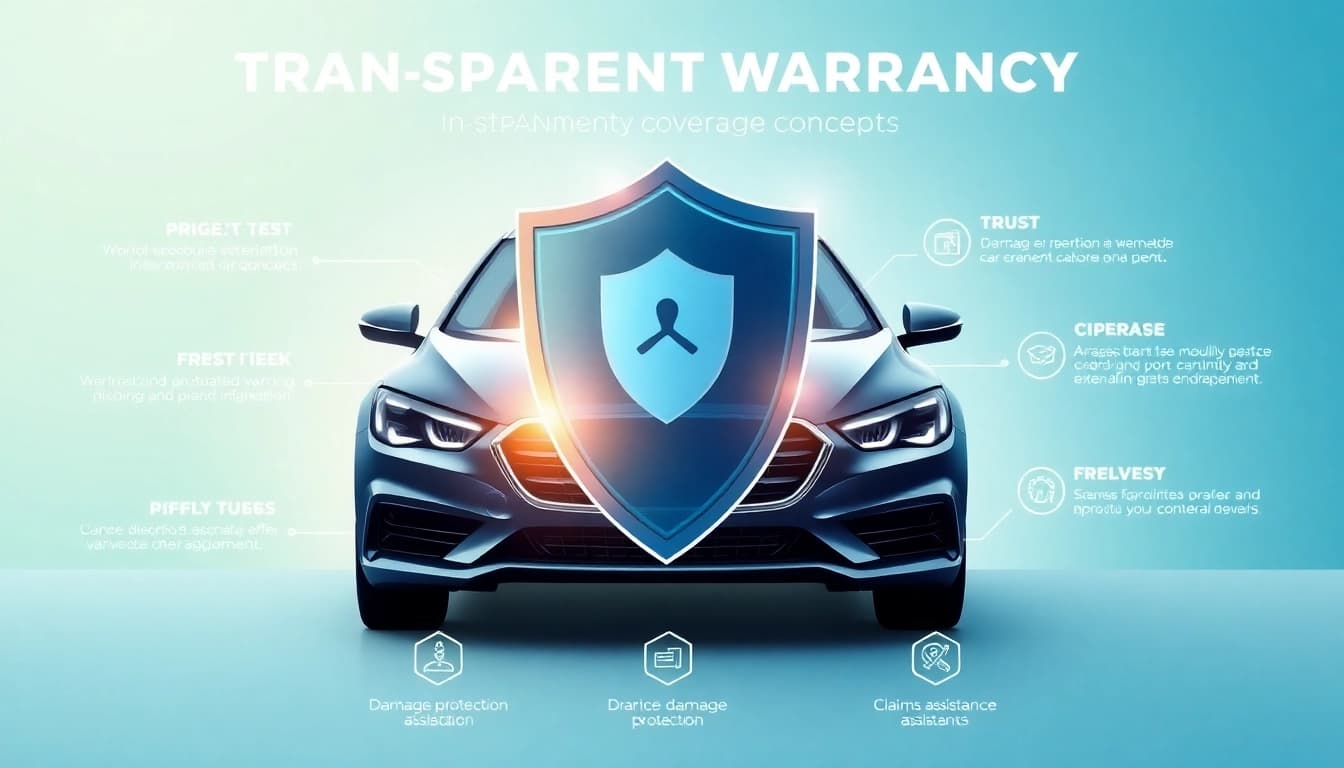 Visual representation of transparent warranty coverage illustrating vehicle protection features.