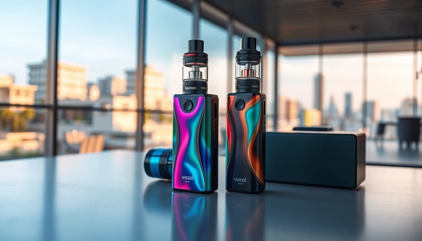 Vazol E-Zigarette mit modernem Design auf einem stilvollen Untergrund.