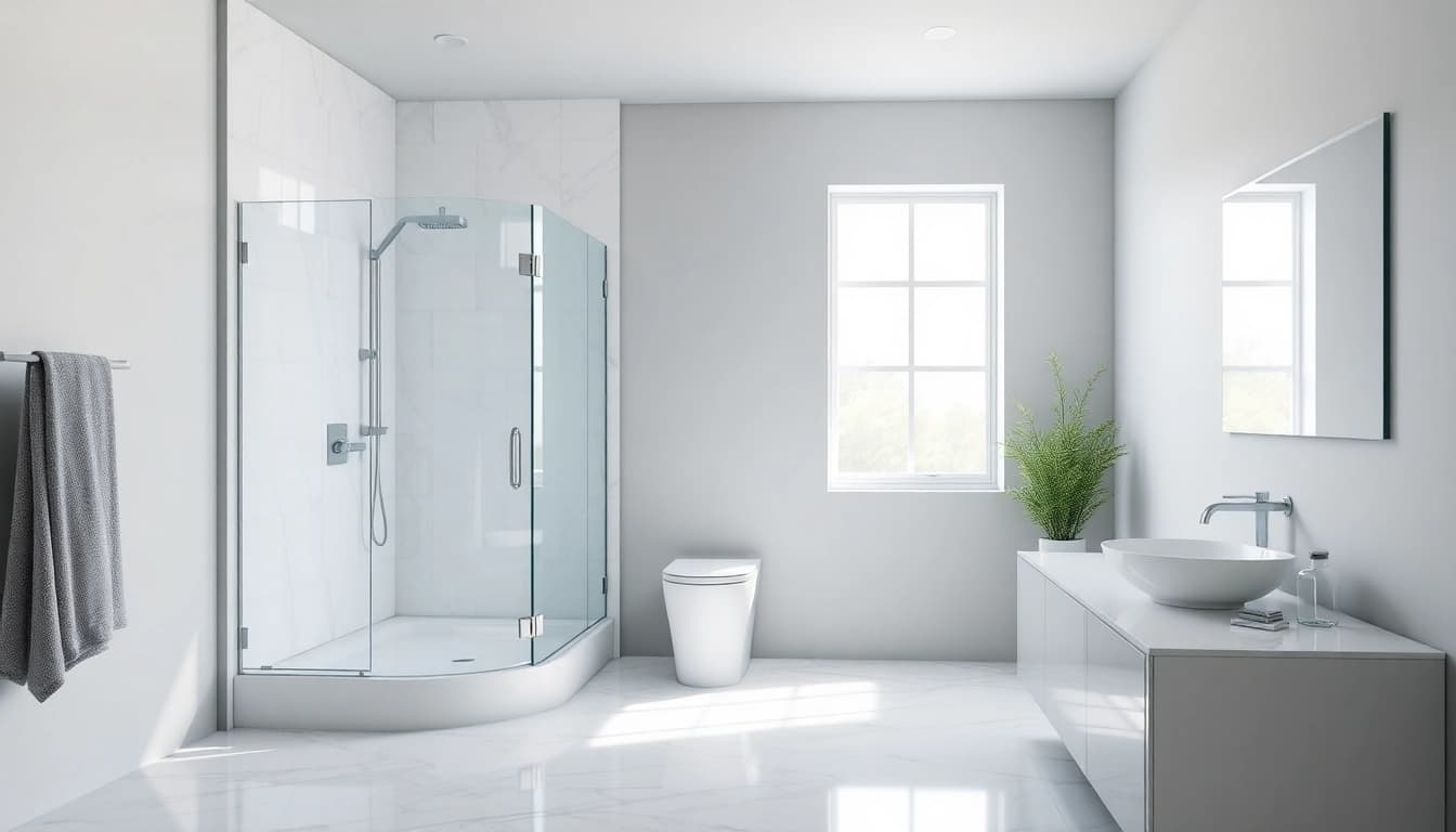 Transform your bathroom with stunning semi-frameless shower screens that offer sleek elegance and modern design.