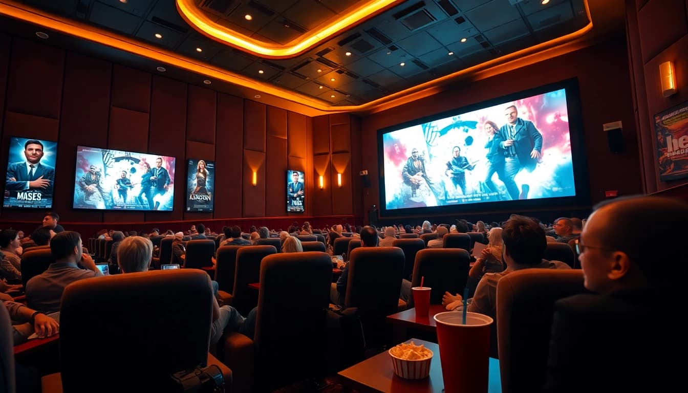 ชมหนังใหม่ชนโรงที่โรงภาพยนตร์ทันสมัยโดยมีการตกแต่งที่สวยงาม