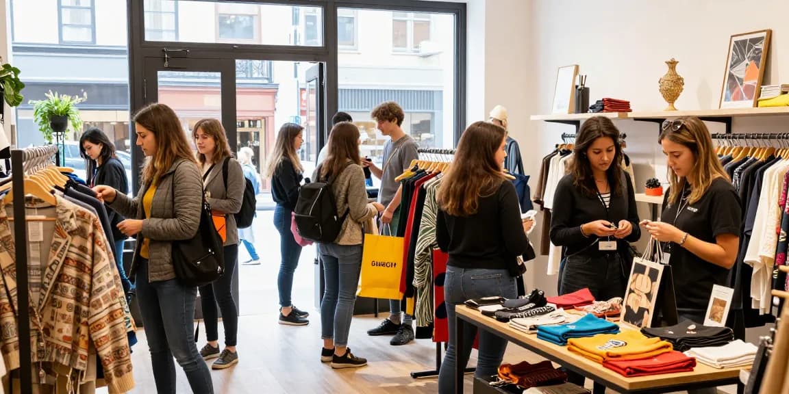 Shopping experience at https://forumup.org/shop/search.php?ca_id=&addr1=&addr2=&addr3=&schKeyword showcasing trendy clothing and engaging shoppers.