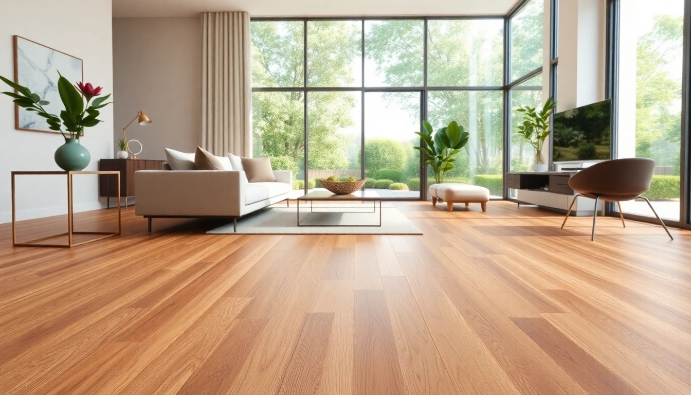 Transform your space with luxury vinyl flooring that combines style and durability in a modern home setup.