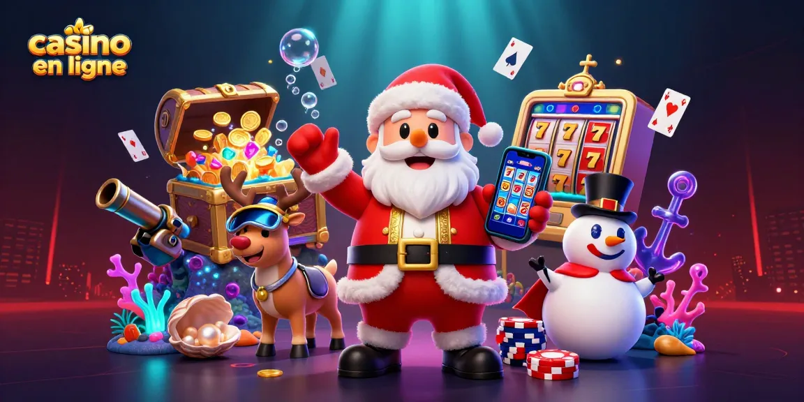 Le casino en ligne animé par le Père Noël et ses amis pour gagner gros.