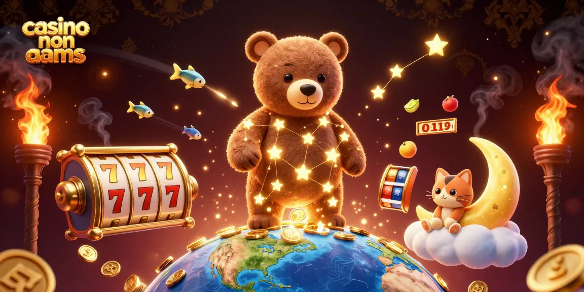 Gioca nei casino non AAMS e vinci con i simboli della fortuna in questa illustrazione 3D piena di energia.