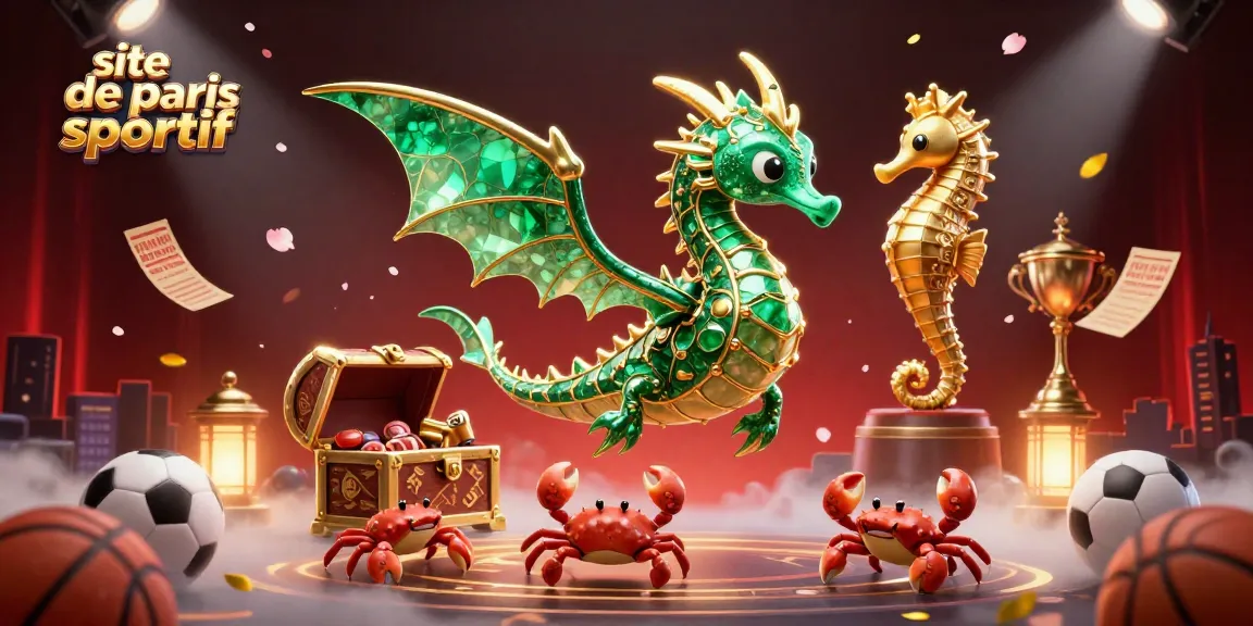 Créez des paris stratégiques sur le site de paris sportifs grâce à un visuel captivant de dragons et de trophées.
