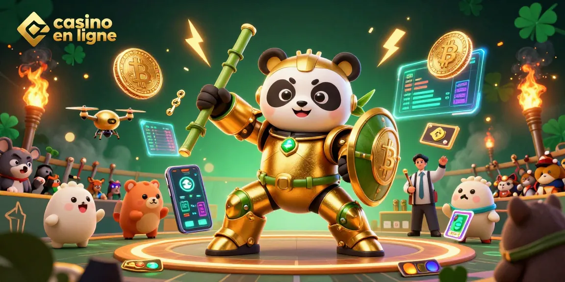 Découvrez le meilleur casino en ligne avec des robots audacieux et des pièces de crypto-monnaie scintillantes.
