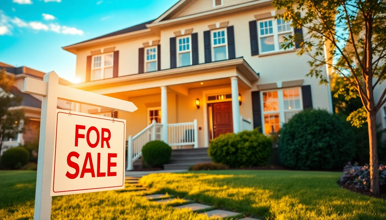 Showcasing a luxury home for sale in a vibrant real estate market