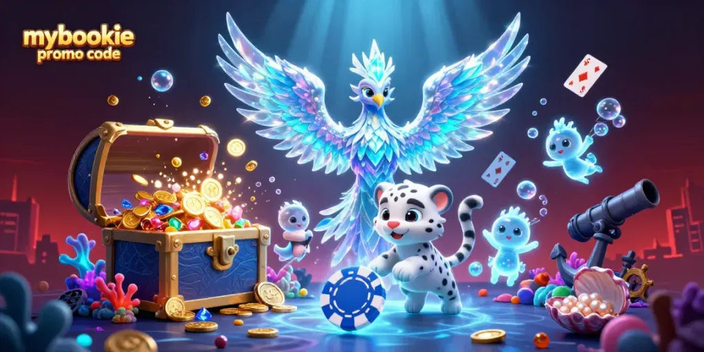 Enhance your winnings with the mybookie promo code in an energetic casino scene.