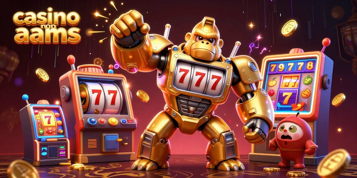 Scopri i migliori casino non AAMS in un'illustrazione 3D ricca di elementi delle slot.
