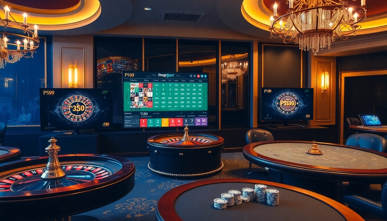 Engaging scene of PS99 thể thao sports betting with casino elements.