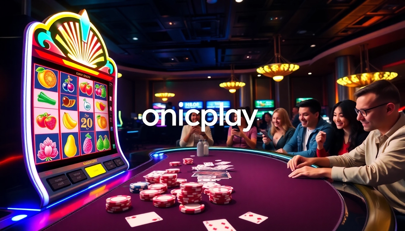 Experience thrilling wins at onicplay with vibrant slot machines and lively casino action.