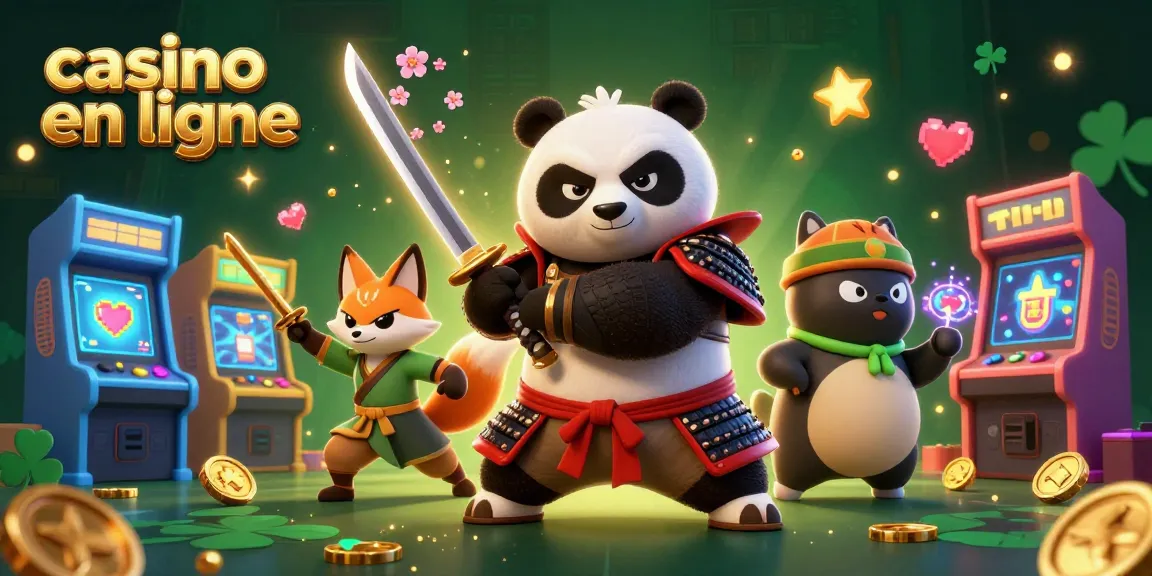Quittez vos mises avec casino en ligne en jouant auprès de notre panda samouraï et son renard ninja.