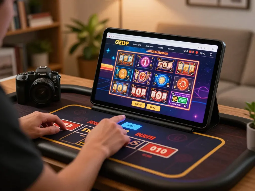 Engaging in live dealer games on 58win platform with vibrant interface and cozy ambiance