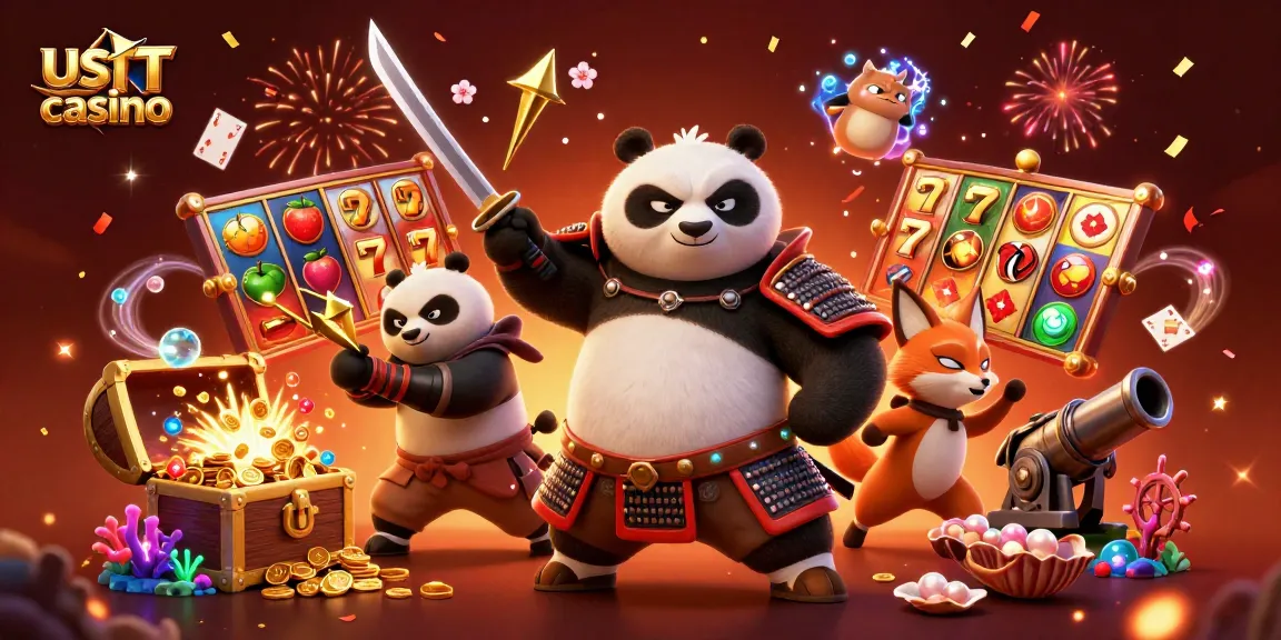 Gioca nel fantastico usdt casino con panda samurai e volpe ninja tra tesori e simboli delle slot.