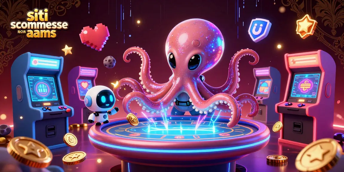 Scommetti nei migliori siti scommesse non AAMS con questa illustrazione di casinò colorata