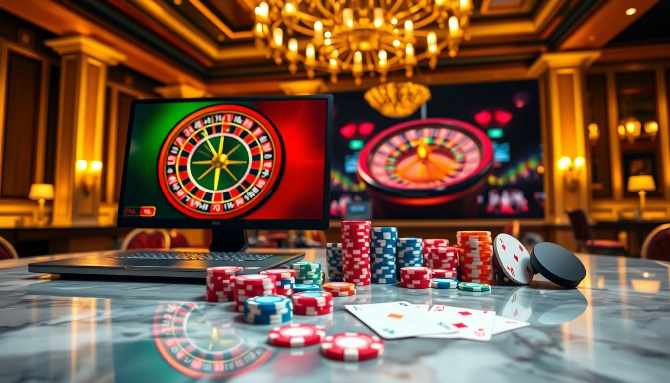 Vivez l'excitation du casino en ligne argent réel France avec des jetons de poker vibrants et une roulette virtuelle.