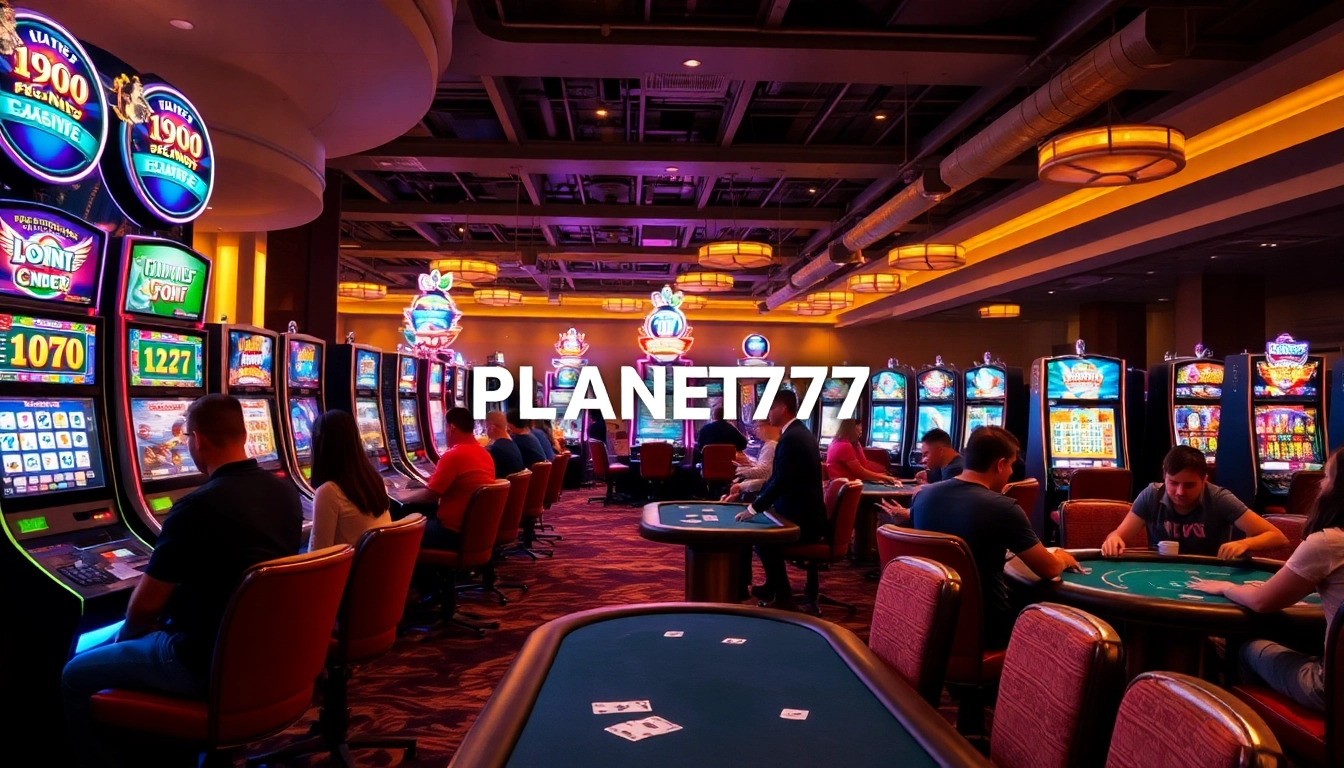 Menangkan jackpot dengan pengalaman bermain PLANET77 di kasino yang meriah.