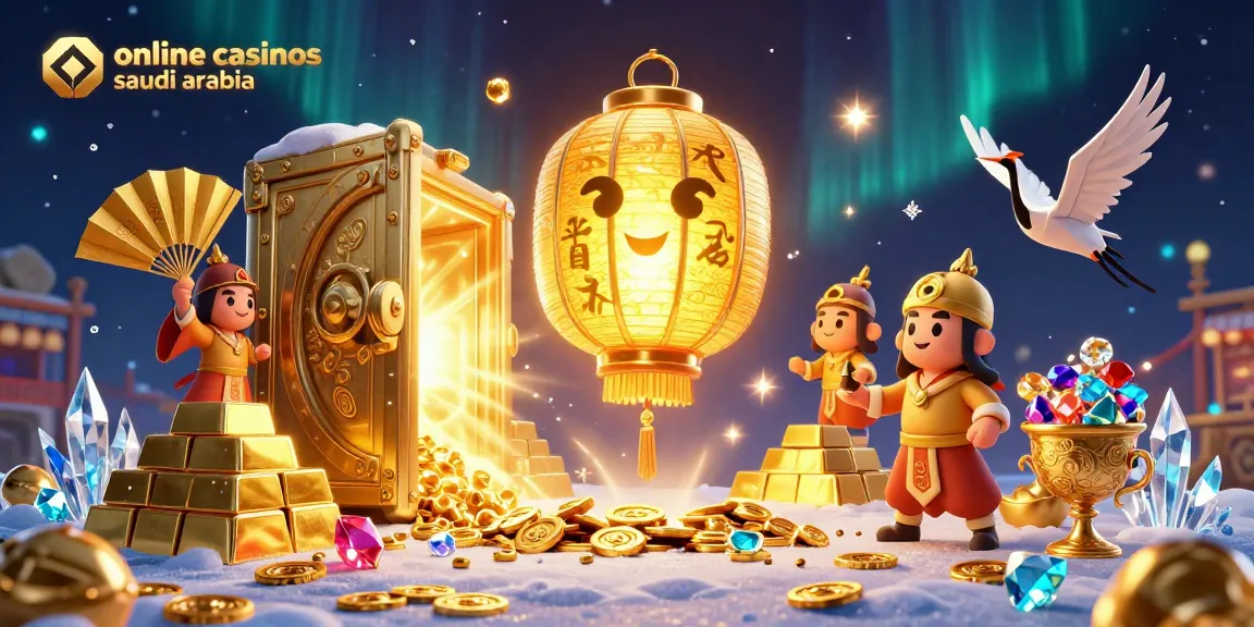 Engage with online casinos saudi arabia through a lively 3D scene filled with vibrant gaming elements.