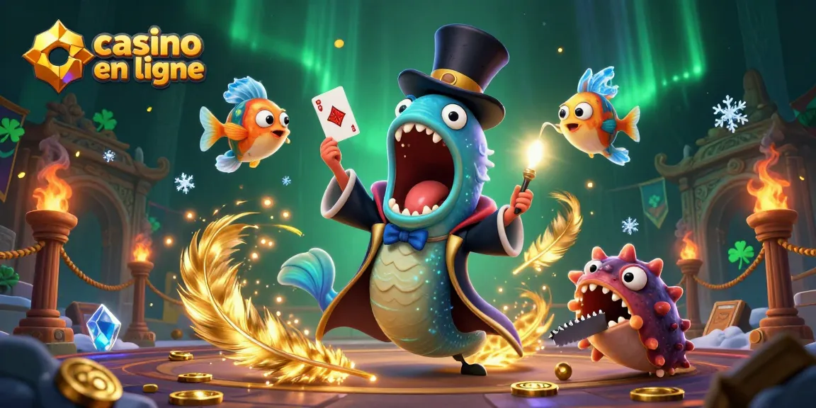 Découvrez les secrets des jeux de casino en ligne avec des créatures marines et des éléments de jeu.