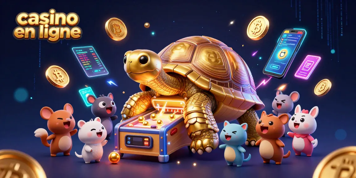 Découvrez les jeux passionnants disponibles sur les casinos en ligne avec notre illustration pleine d'énergie.