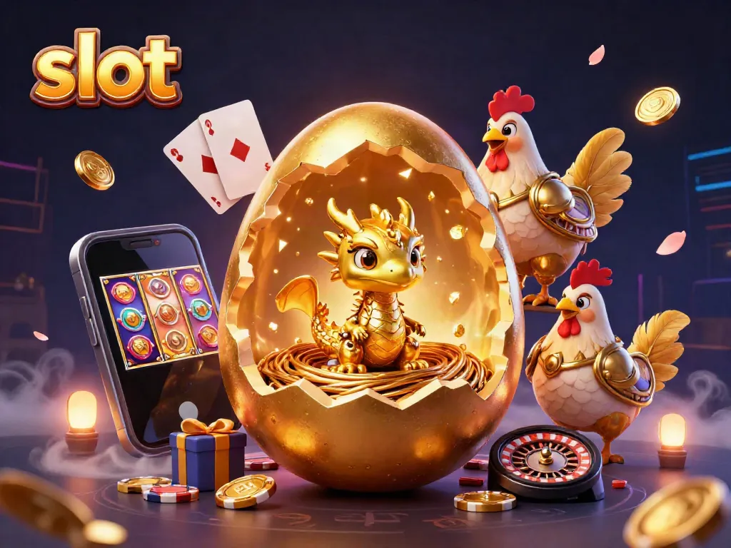 Mainkan slot gacor dengan dragon emas dan berbagai elemen kasino menakjubkan.