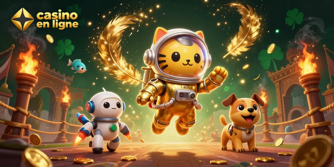 Casino en ligne : vendez de l'excitation avec un chat astronaute et un robot chien.