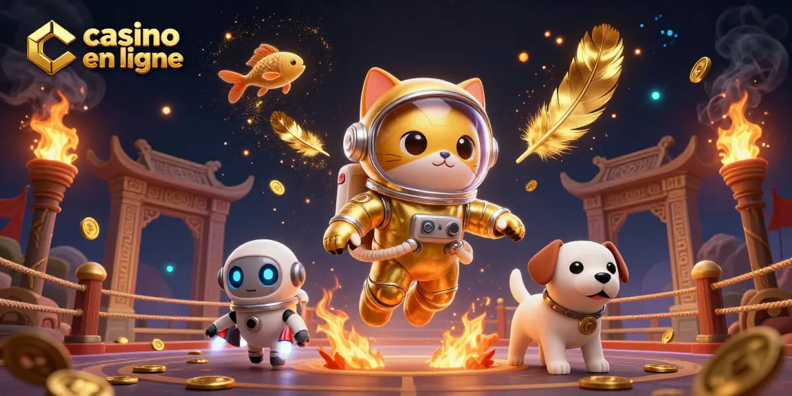Venez découvrir l'univers des jeux de casino en ligne avec un astronaute félin et un chien robot.