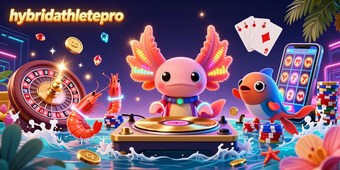 Experience immersive gaming at hybridathletepro with vibrant underwater casino elements and characters.