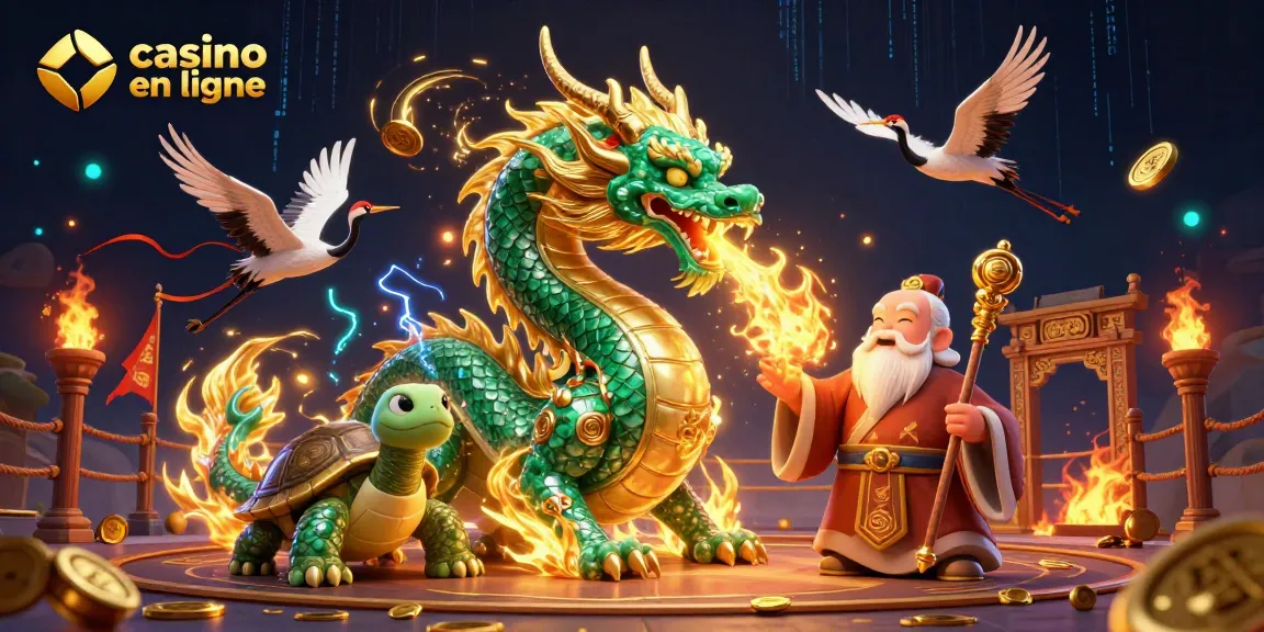 Apprenez à gagner au casino en ligne avec des dragons, des sages et des éléments de jeu fascinants.