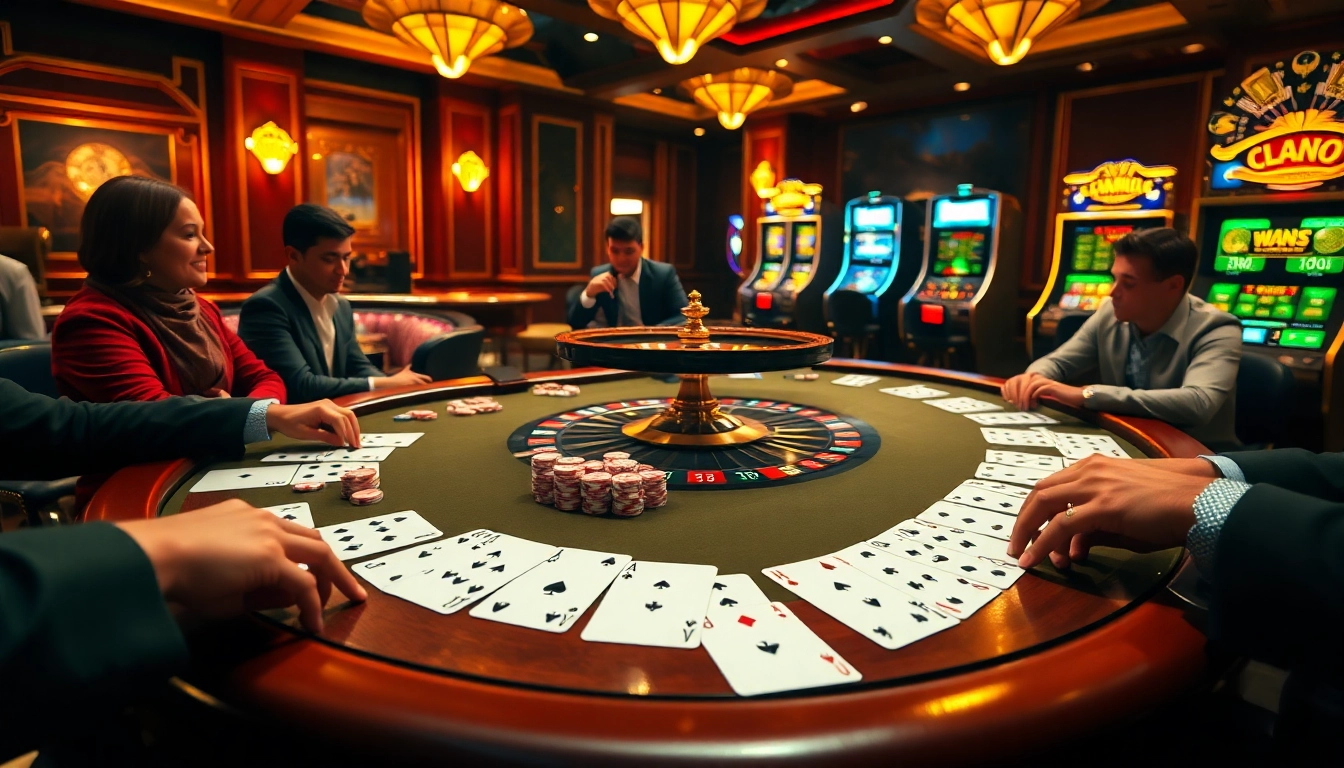 Découvrez le luxe du jeu dans un casino en ligne Français avec des jetons de poker et des cartes.