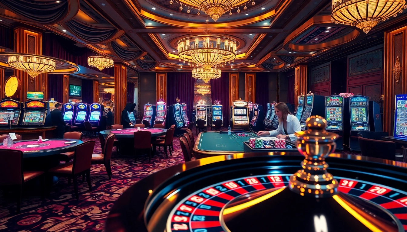 Découvrez le casino en ligne argent réel France avec un sol de jeu luxueux rempli de machines à sous vibrantes et d'actions au poker.