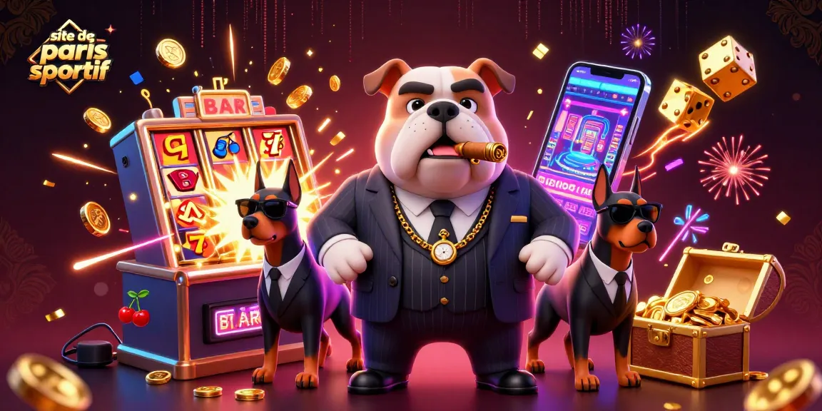 Action de parier sur le site de paris sportif avec une ambiance de casino animée.