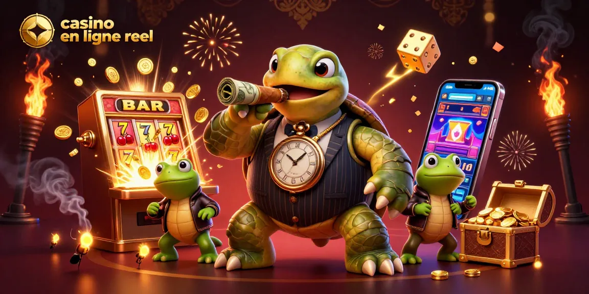 Profitez des jeux au casino en ligne argent réel avec une scène dynamique et colorée.