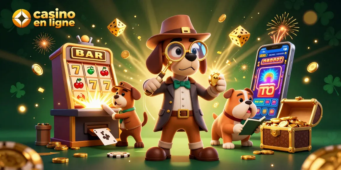 Découvrez les mystères des casinos en ligne avec un détective et des indices en or.