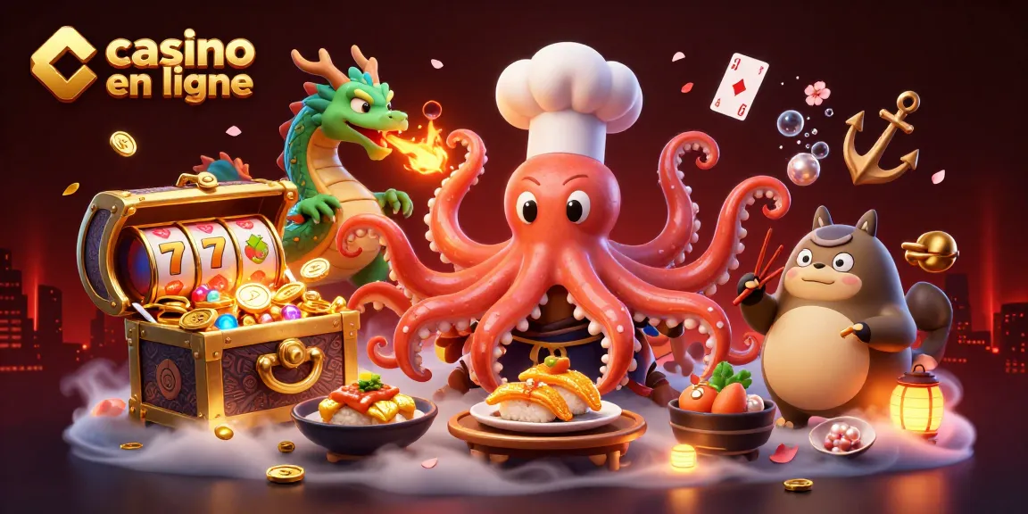 Jouez à des jeux captivants sur un casino en ligne avec nos héros colorés sous la mer.