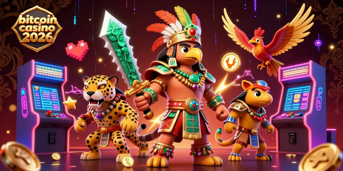 Giocare nel bitcoin casino 2026 con guerrieri aztechi e giochi arcade colorati, un'esperienza unica.