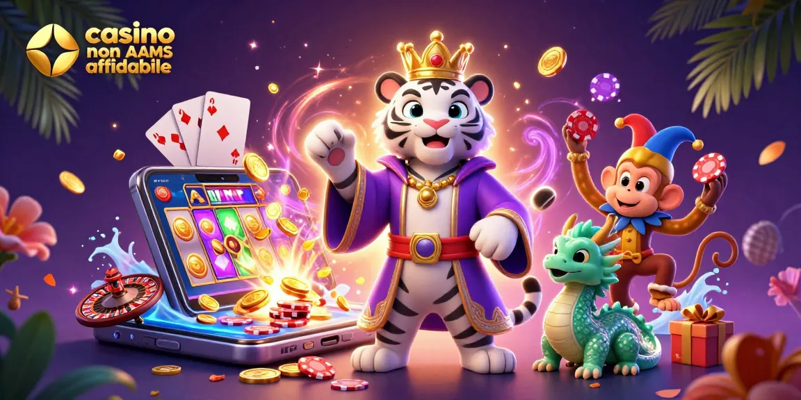 Giocatori che si divertono al casino non AAMS affidabile, circondati da grafica accattivante e giochi