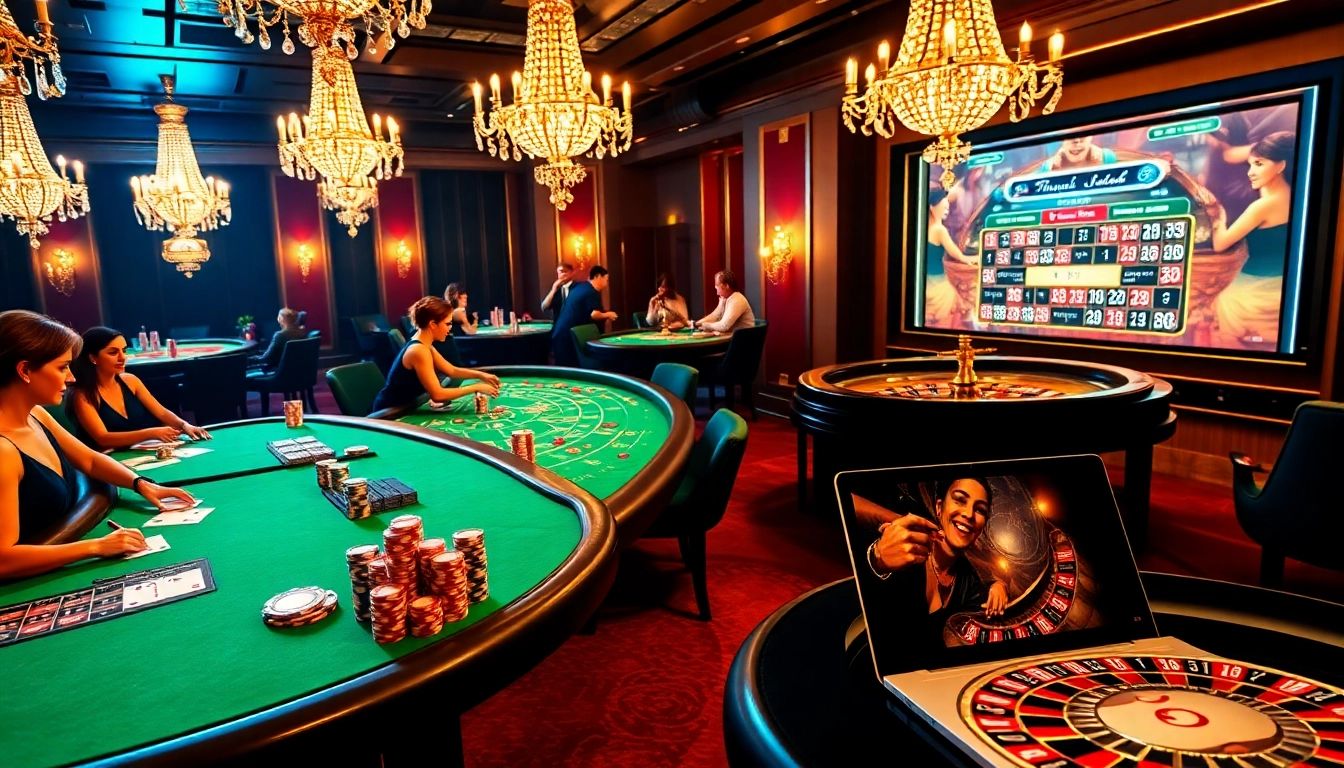 Vivez le frisson du casino en ligne argent réel France avec des tables de jeu luxueuses et des joueurs excités.
