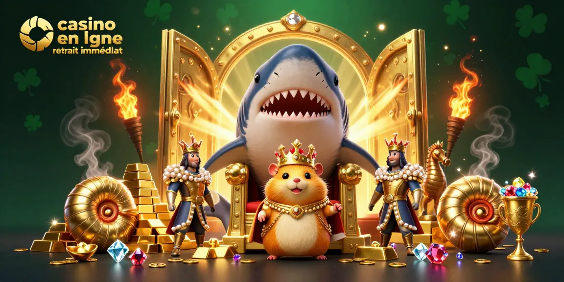 Profitez des gains rapides avec casino en ligne retrait immédiat, où un roi hamster en or règne parmi un trésor étincelant.