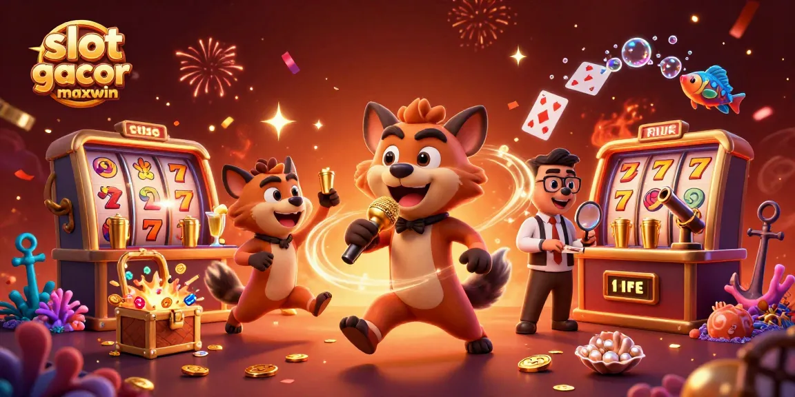 Memenangkan slot gacor maxwin di kasino dengan permainan seru dan karakter hyena konyol.