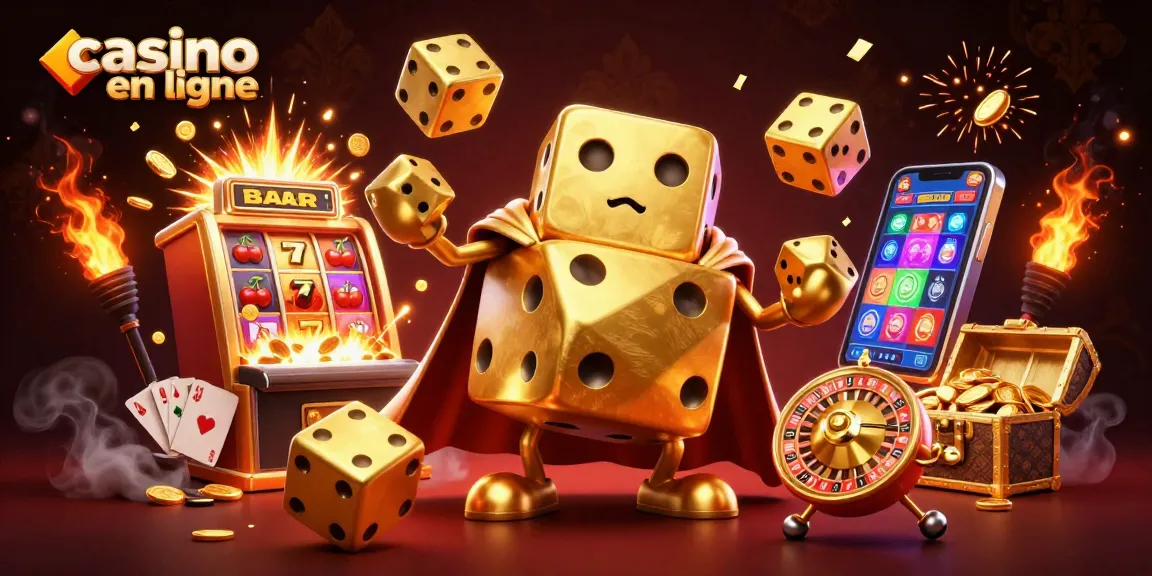 Découvrez des jeux captivants de casino en ligne avec des dés en or, machines à sous et éclats de jackpots.