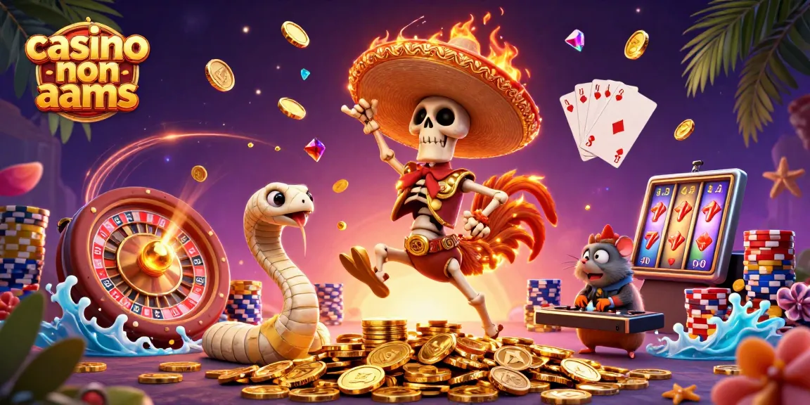 Gioca nel casino non aams con il nostro scheletro mariachi e il DJ criceto in azione su pile d'oro.