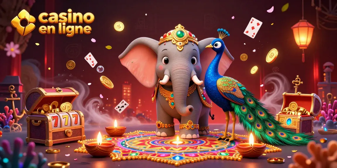 Découvrez le monde fascinant du casino en ligne avec des personnages lumineux et des éléments de jeu captivants.