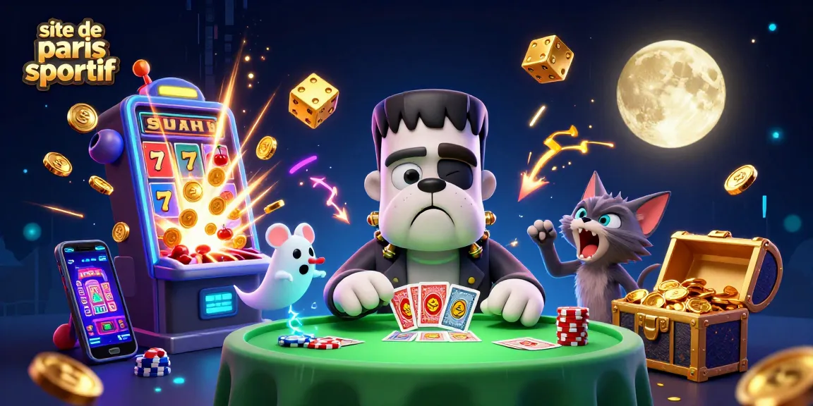 Vivez l'expérience excitante d'un site de paris sportif avec des personnages de jeux de casino animés.