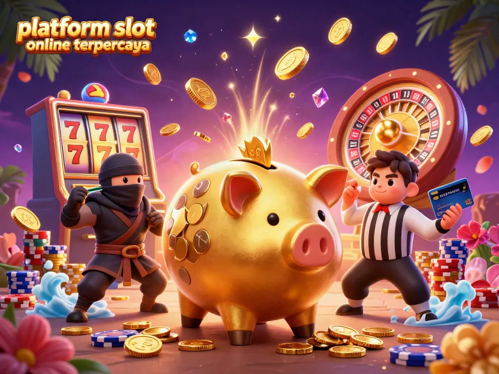 Memenangkan slot di platform slot online terpercaya dengan karakter menarik melakukan aksi di kasino.