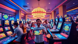 Experience the excitement of online gaming with hm88.com in a vibrant digital casino atmosphere.