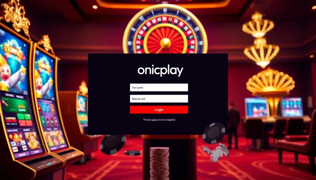 Engage with onicplay's vibrant online casino experience featuring slot machines and roulette.
