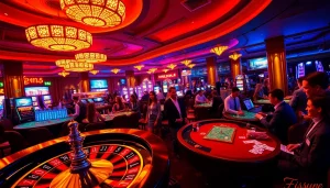 Exciting casino scene illustrating Fissure causes amidst vibrant gambling action.