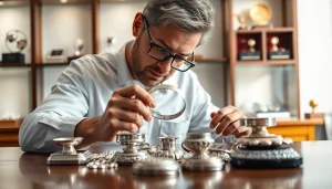 Valuta compro argento professionale con luce naturale e dettagli ben definiti.