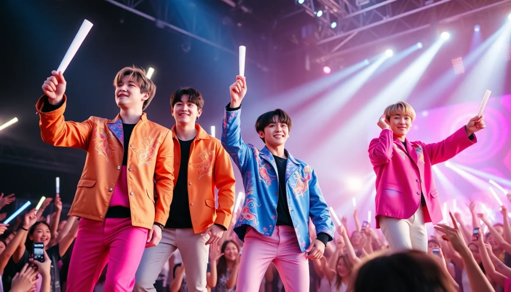 BTS news highlights members performing energetically in concert, capturing fan excitement.